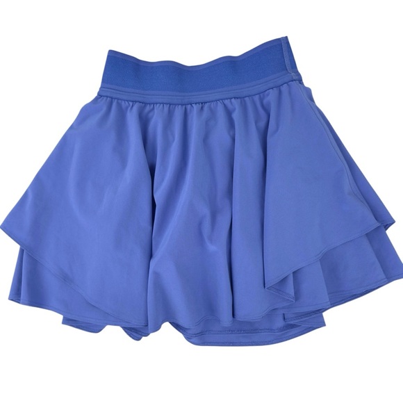 Lululemon Court Rival High-Rise Tennis Skirt Long Wild Indigo Blue Skort Size 0 - Picture 2 of 14
